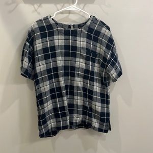 Madewell checkered top